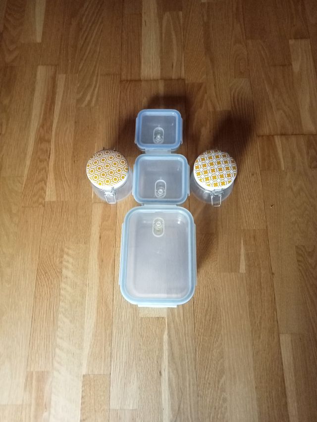 Juego 5 tápers herméticos