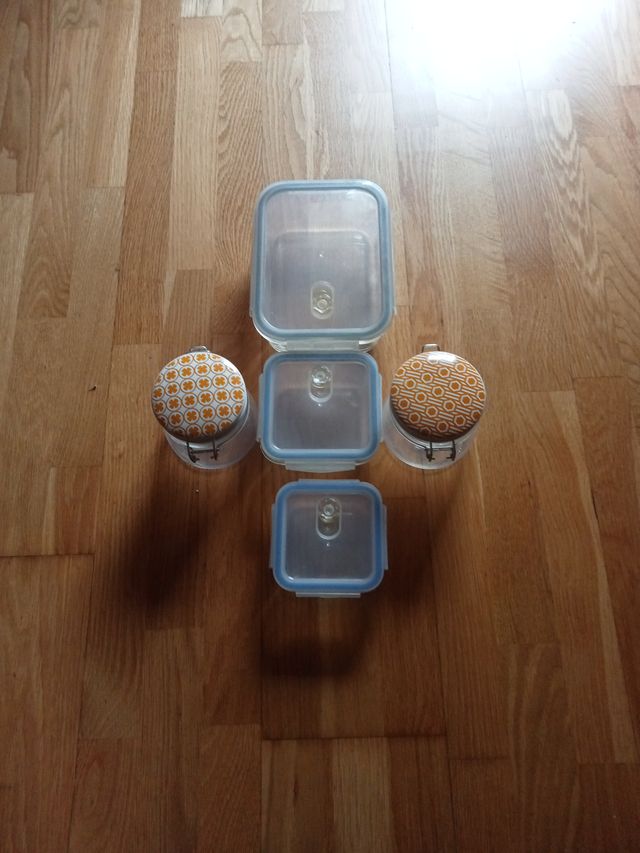 Juego 5 tápers herméticos