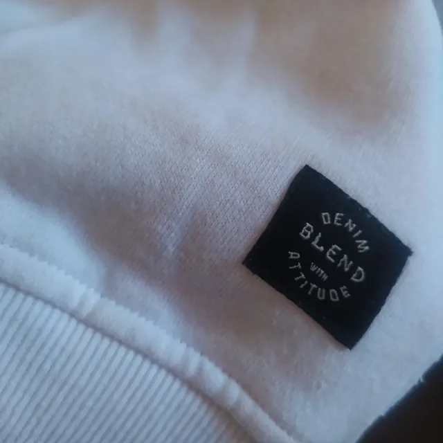 Felpa bianca con stampa BLEND