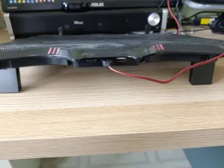 Base refrigeradora portátil LED roja