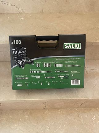 Estuche SALKI PRO 108 pzas 1/4-1/2
