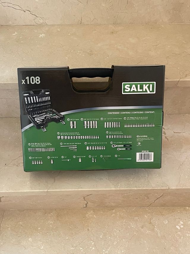 Estuche SALKI PRO 108 pzas 1/4-1/2
