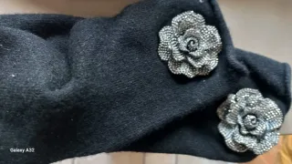 Set Ciabattine nere con strass e calzini