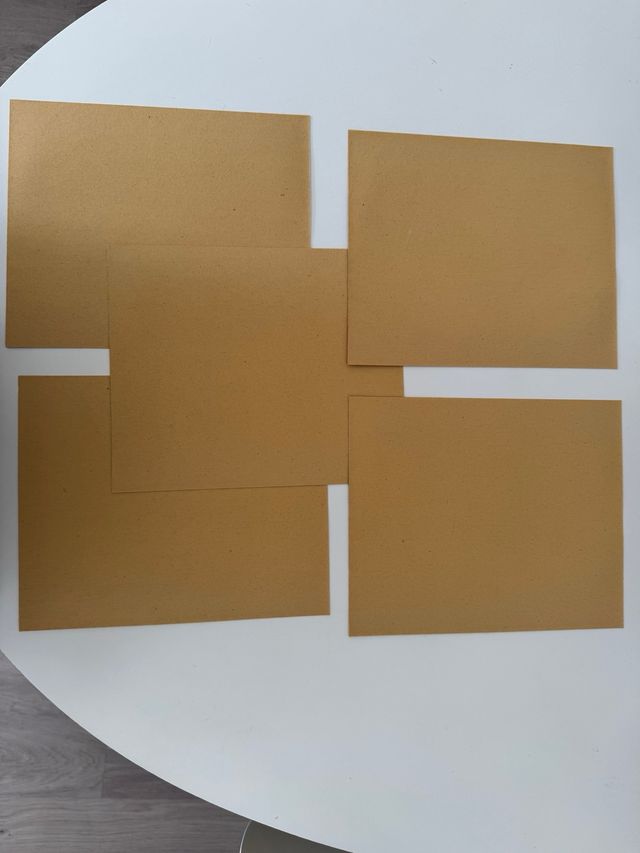 Lote 5 hojas lija grano 180 Bossram