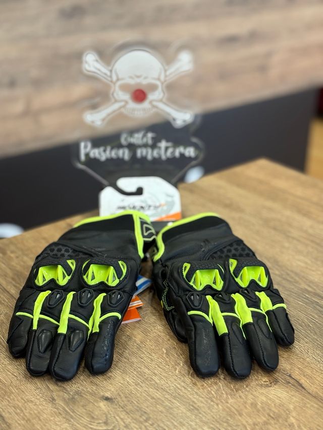 Guantes Moto Seventy N47 Negro/Fluor