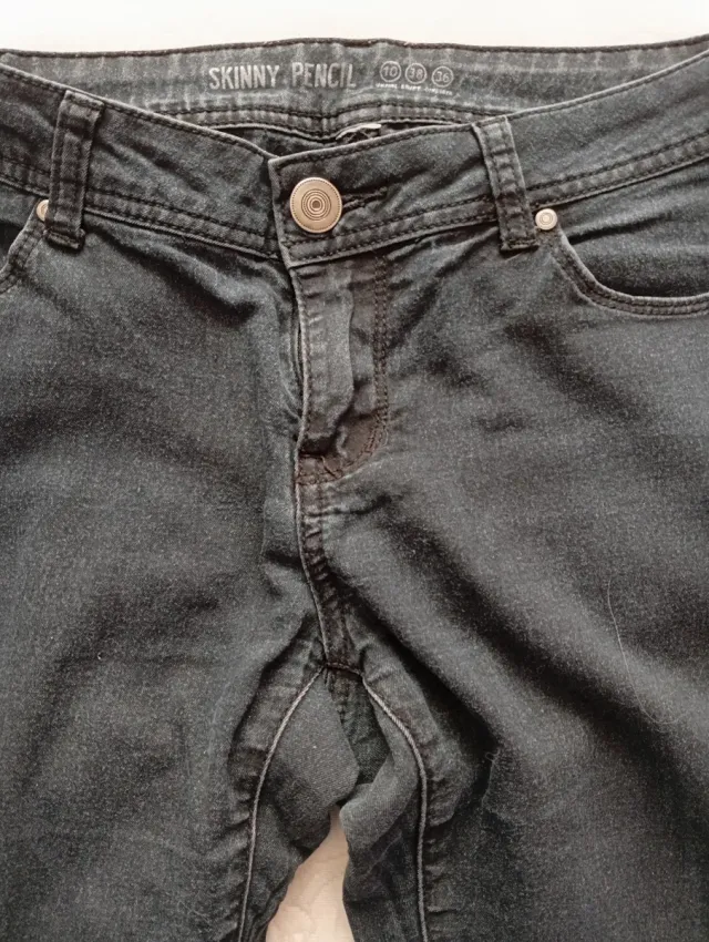 Pantalón skinny negro mujer talla 38