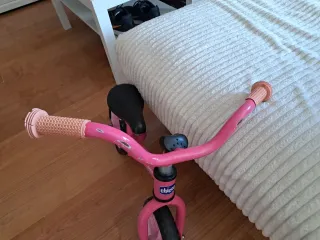 Bicicleta infantil niña rosa sin pedales