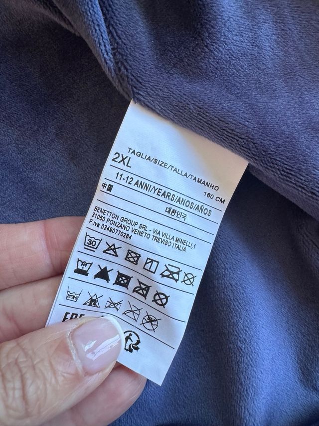 Chaqueta Benetton niña 11/12 años azul