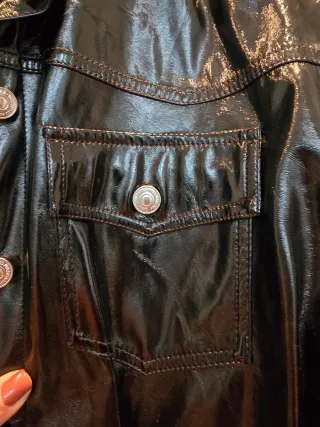 Abito giacca nero lucido