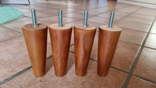 4 piedini in legno per mobili