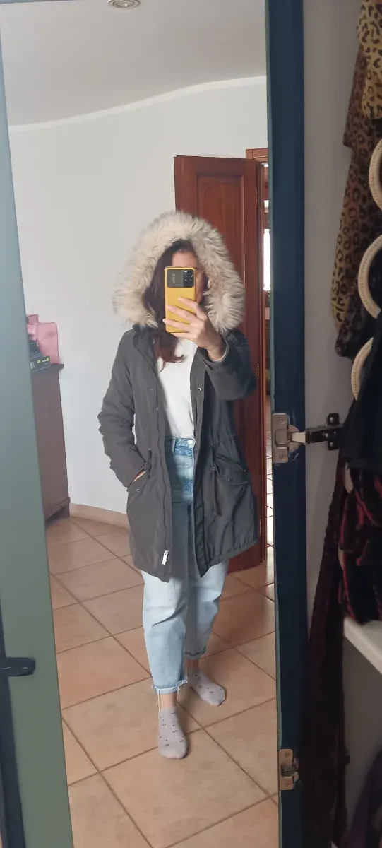 Parka verde OnlyPlay con cappuccio