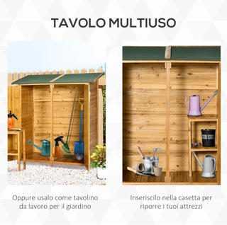 Casetta Porta Attrezzi in Legno di Abete, Capanno