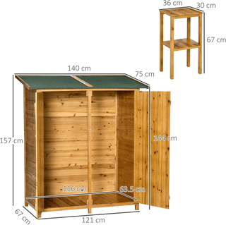 Casetta Porta Attrezzi in Legno di Abete, Capanno