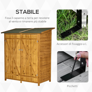 Casetta Porta Attrezzi in Legno di Abete, Capanno