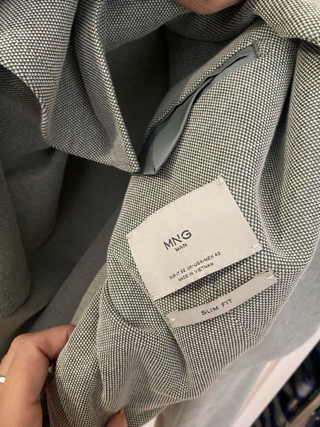 Americana jaspeada de hombre