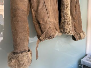 Cazadora Piel Forrada Pelo Marrón