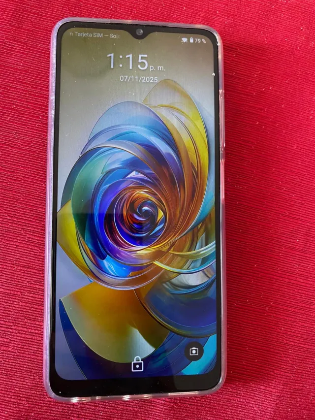 Móvil seminuevo multicolor