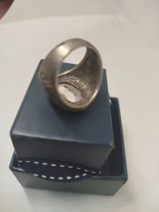 Anello uomo con pietra rossa