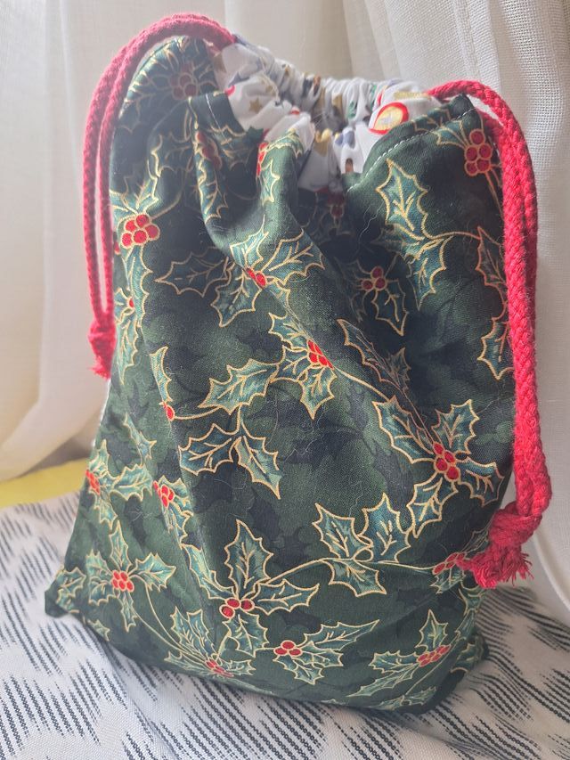 Saco bolsa Navidad Decoración Patchwork