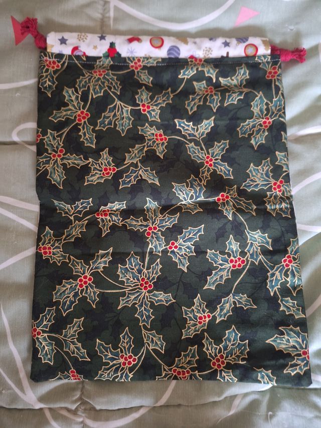 Saco bolsa Navidad Decoración Patchwork