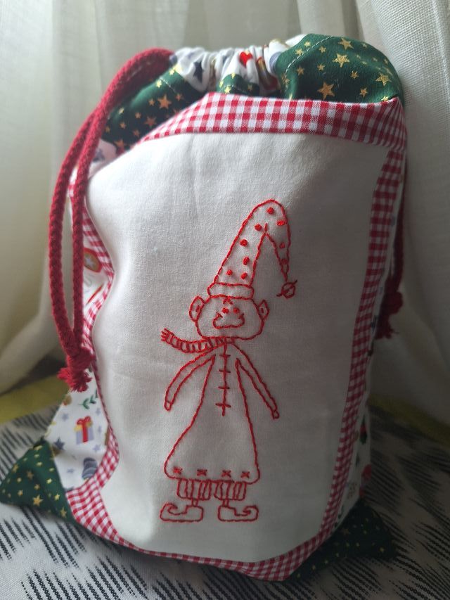 Saco bolsa Navidad Decoración Patchwork