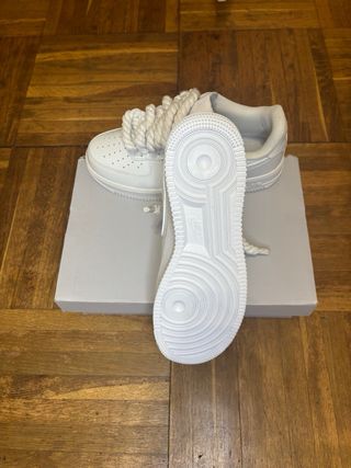 Air Force 1 Lacci Corda Bianchi