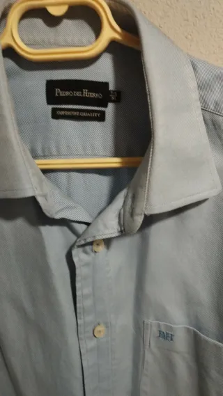 Camisa Pedro del Hierro manga larga azul