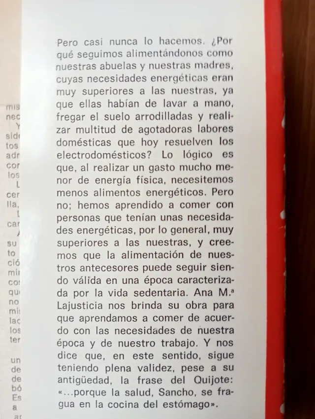 La Alimentación Equilibrada en la vida moderna.