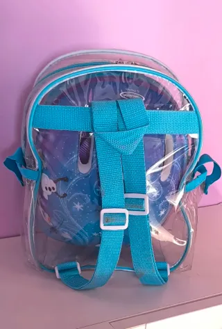 Mochila Frozen con protecciones para patinar, bici