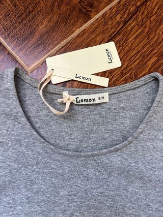 Vestido corto gris manga larga Talla S/M cómodo