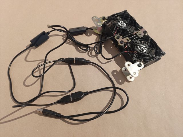 2 Ventiladores PC 8cm con Regulador