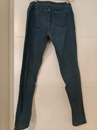 Pantalón vaquero premamá azul