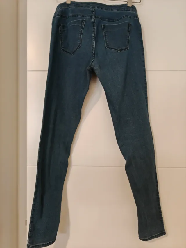 Pantalón vaquero premamá azul