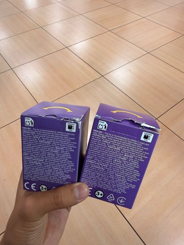 Caja Tiny Tan BTS Jin y RM Morado
