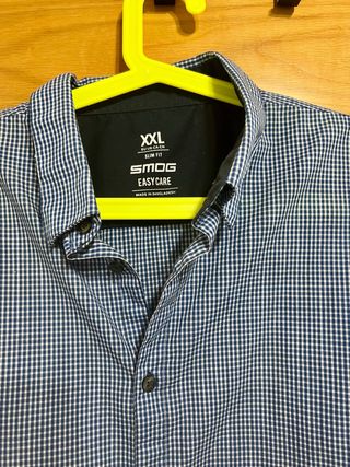 Camisa Smog cuadros slim fit XXL