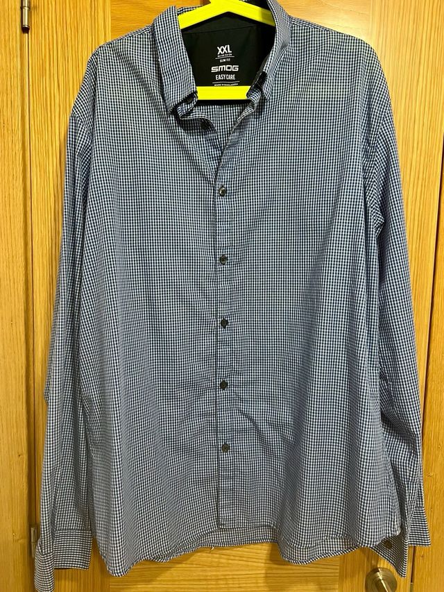 Camisa Smog cuadros slim fit XXL
