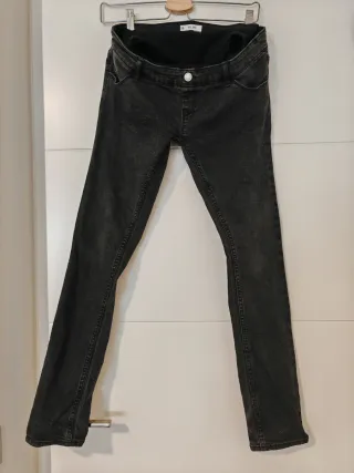Pantalón vaquero premamá negro