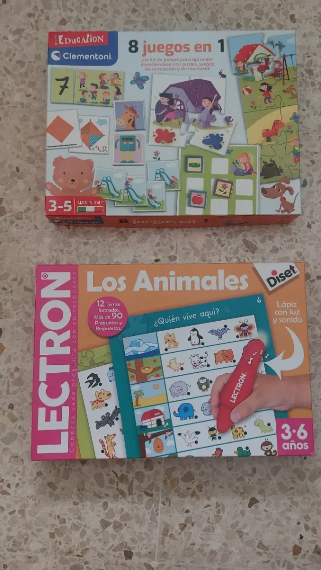 Lote 2 Juegos Educativos Clementoni y Diset