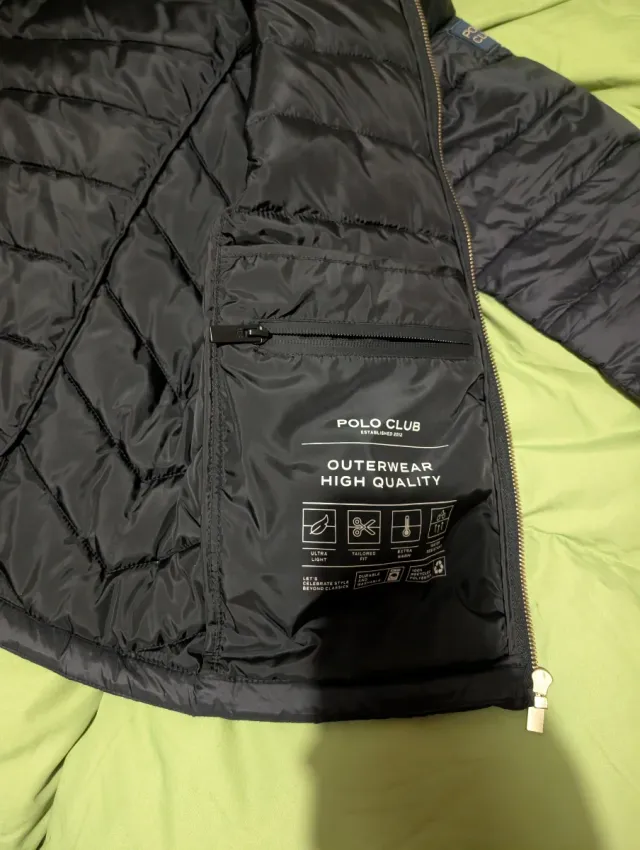 Piumino Polo Club nero