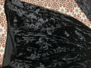 Vestito donna nero in velluto