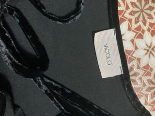 Vestito donna nero in velluto