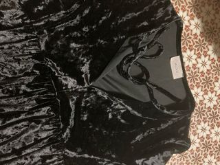 Vestito donna nero in velluto