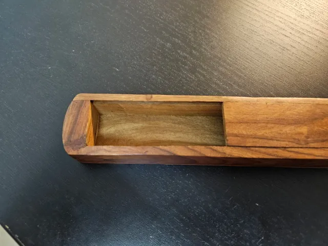 Estuche madera pequeño decorado
