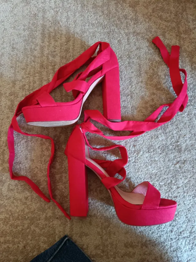 Sandali con tacco Even&Odd rossi