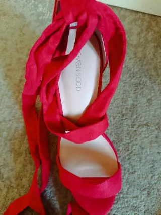 Sandali con tacco Even&Odd rossi