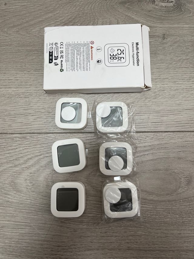 6 Termómetros Higrómetros Digitales