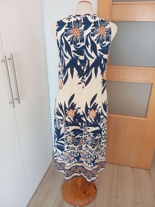 Vestido largo estampado floral