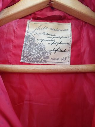 Anorak rojo acolchado