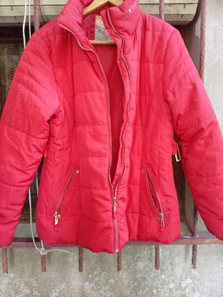 Anorak rojo acolchado