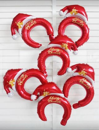 Set 6 Gorros Navideños Globos